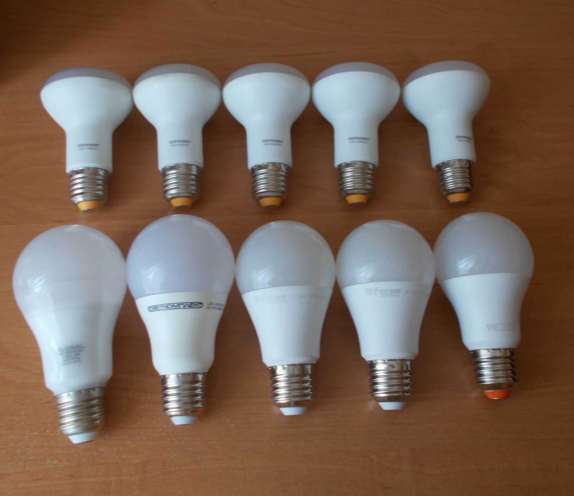LED лампочки сгоревшие 10 Шт