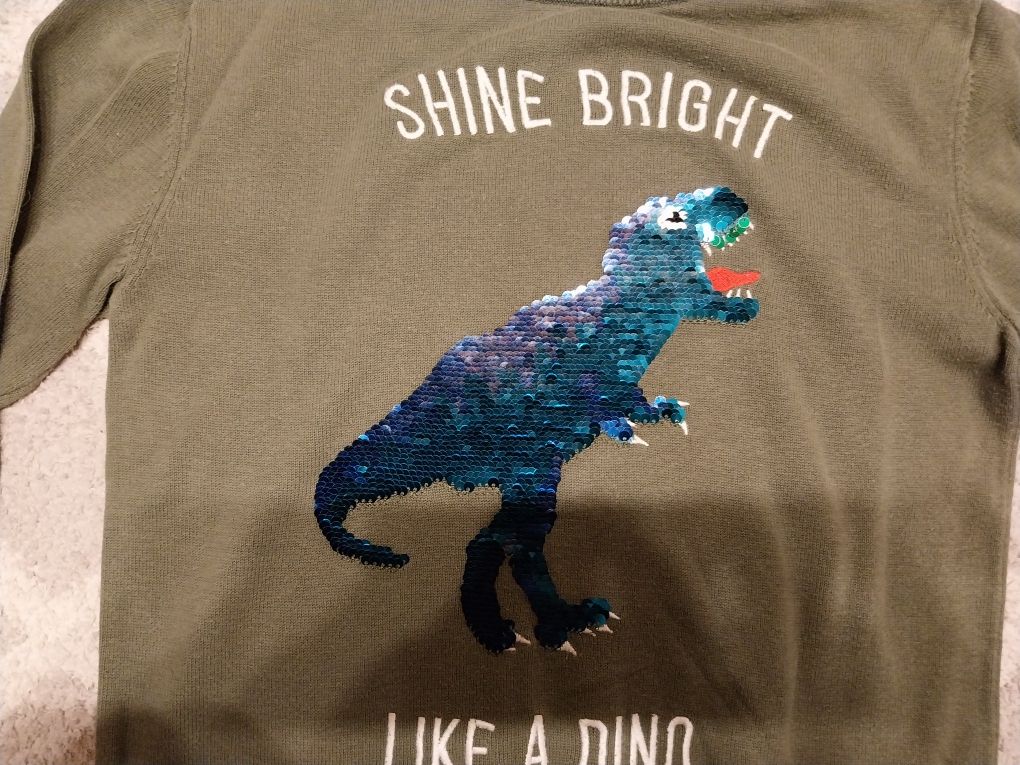 H&M sweter Dinozaur dino 134 - 146