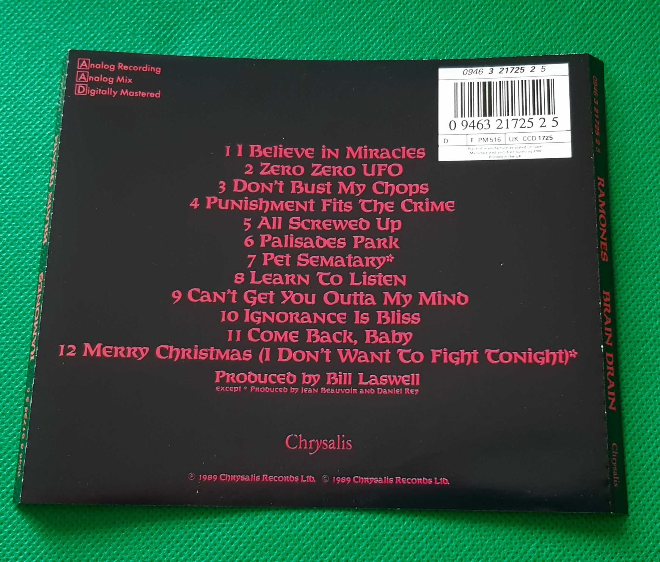 RAMONES  Brain Drain CD Punk Rock