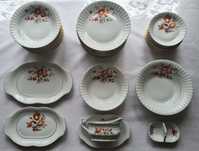 Serwis obiadowy Chodzież Porcelana 12 osób.