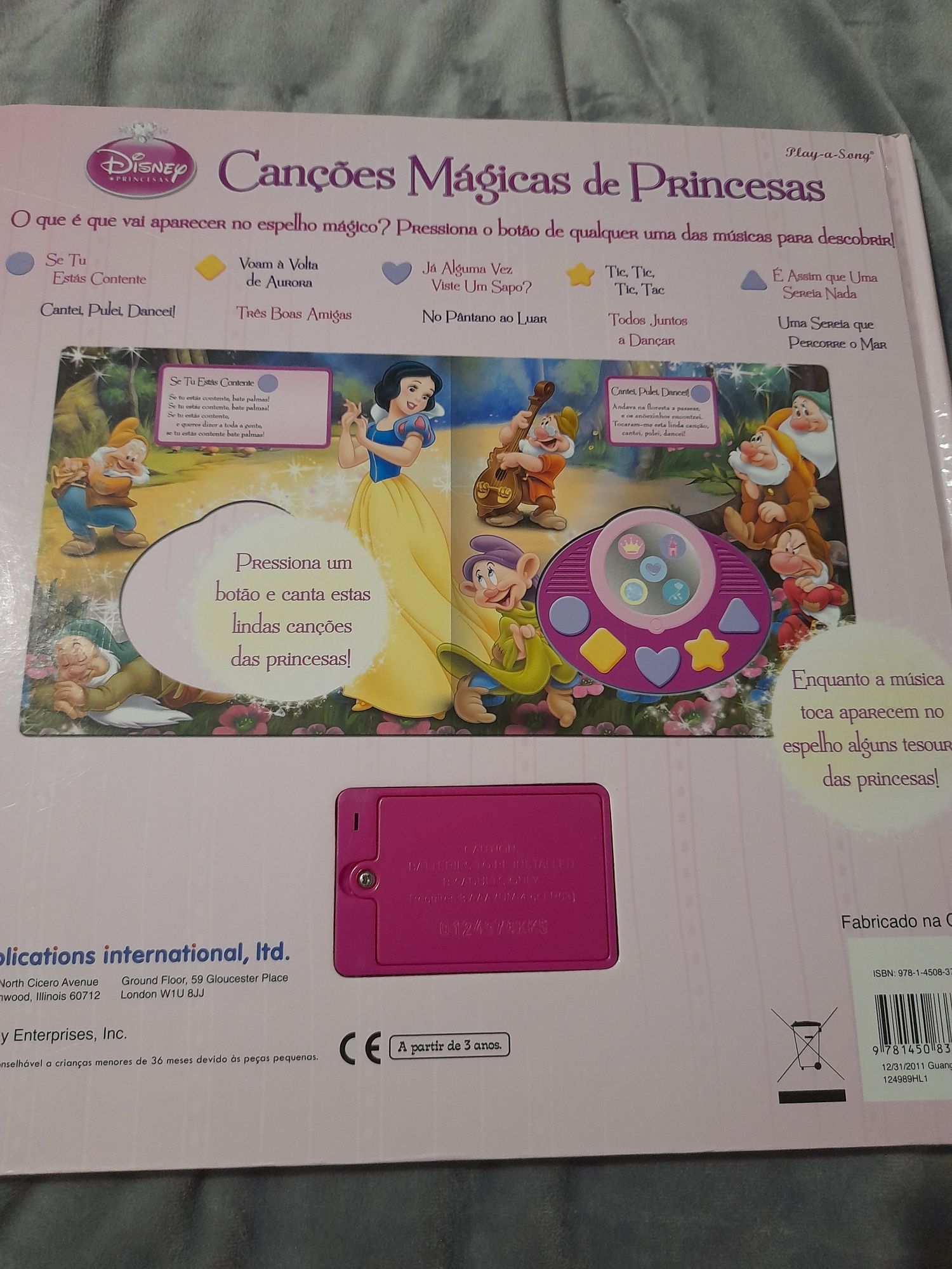 Livro Canções Magicas de Princesas