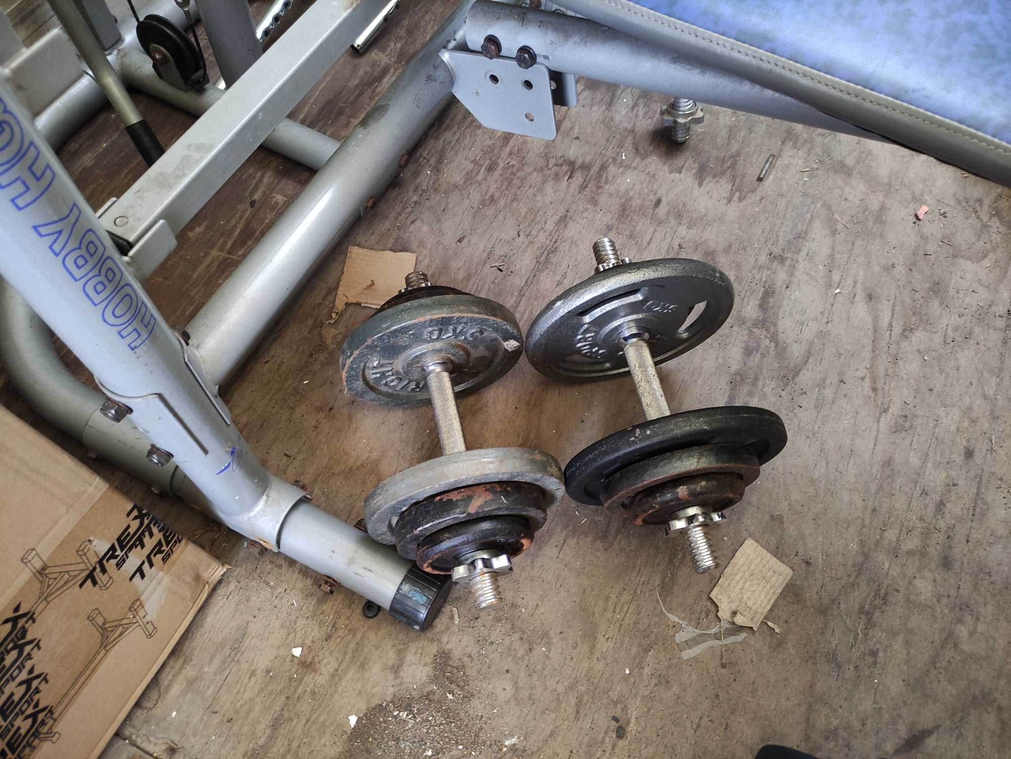 Atlas Ławka do ćwiczeń Top Life Hobby Wyciąg nogi gryf hantle 111kg