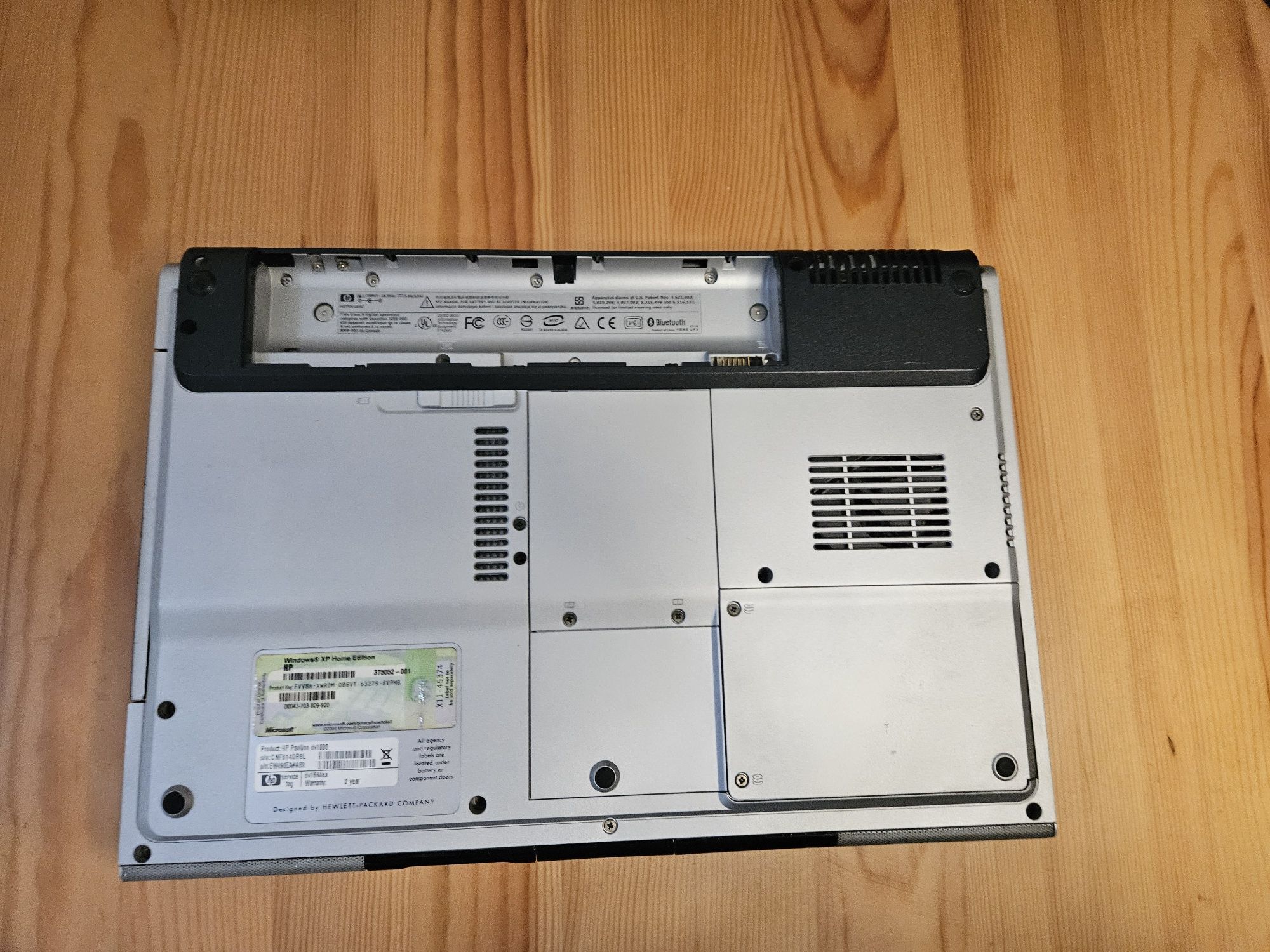 Computador portátil HP Pavilion dv1000 - sem bateria
