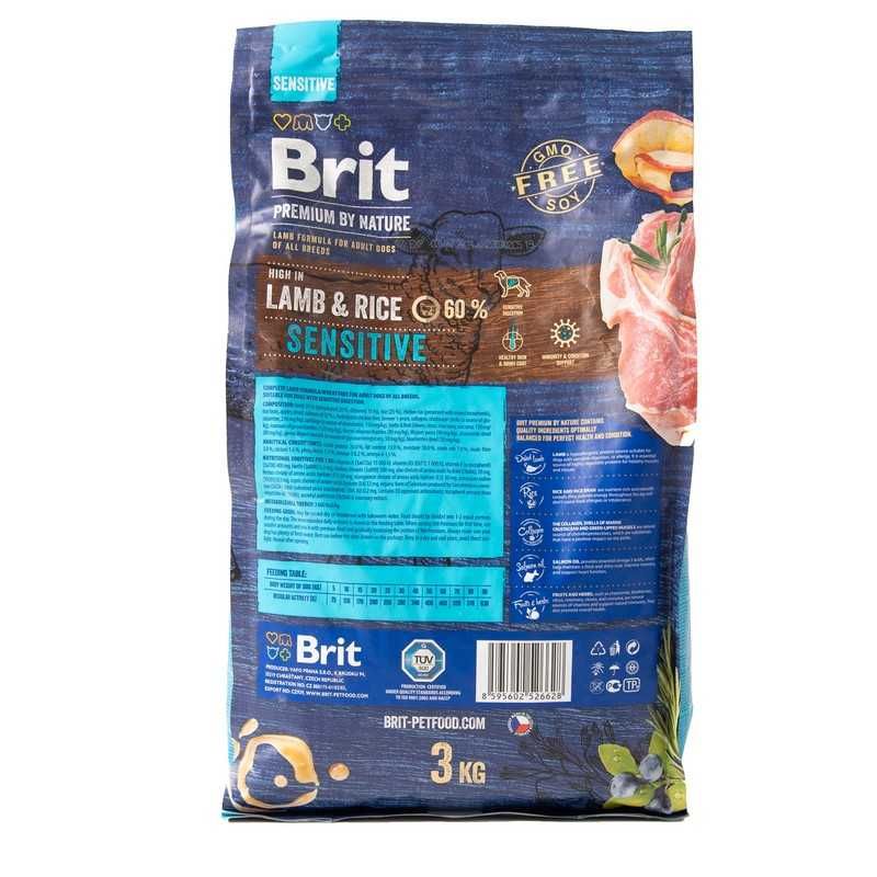 Сухий корм для собак Brit Premium  Dog Sensitive Lamb