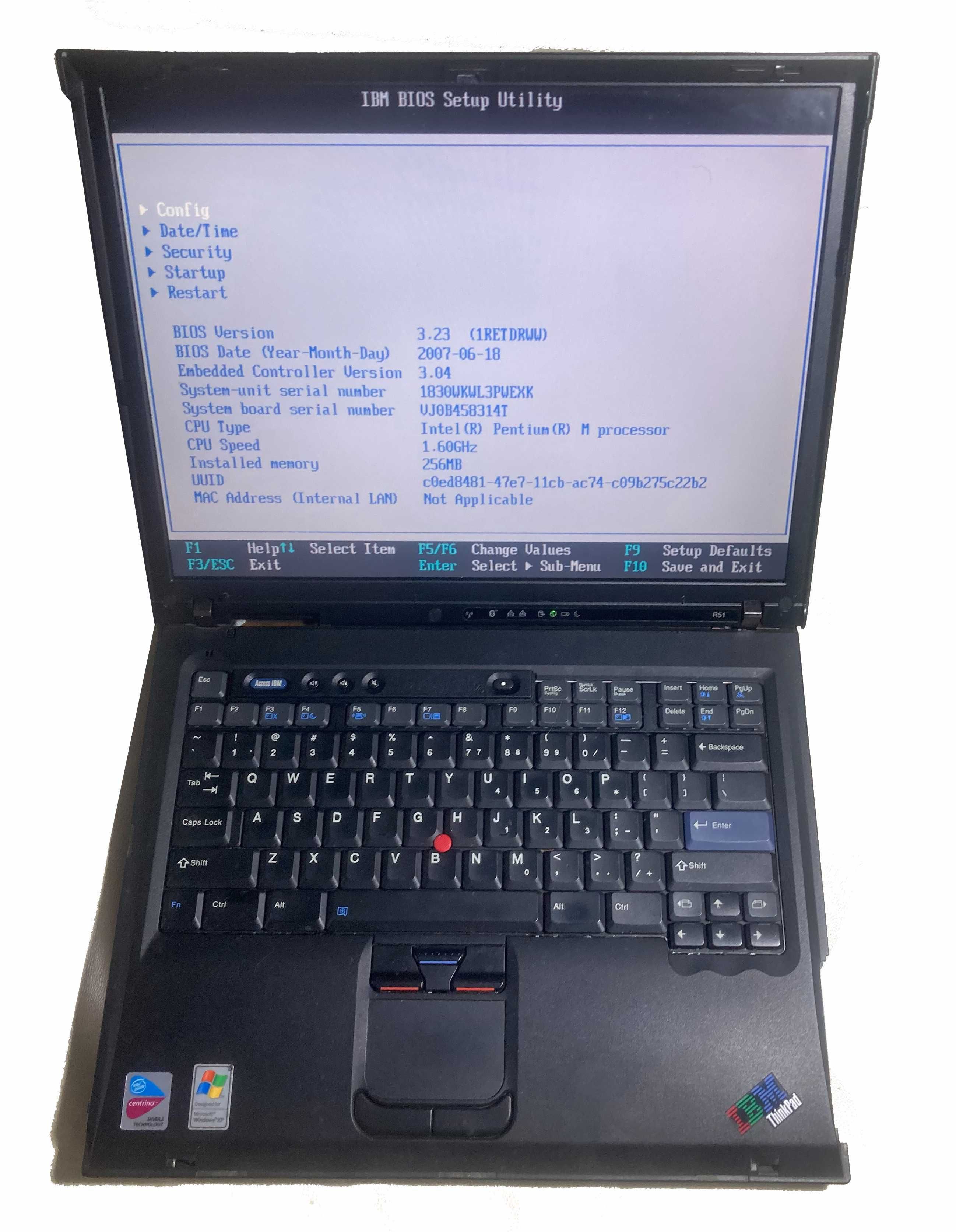 Laptop Lenovo IBM R51