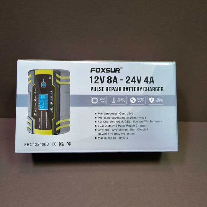 Сучасний зарядник 8A для 12V/24V АКБ - розумна зарядка для авто, мото