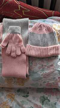 Набір шапка шарф шкарпетки George 2-3 роки для дівчинки