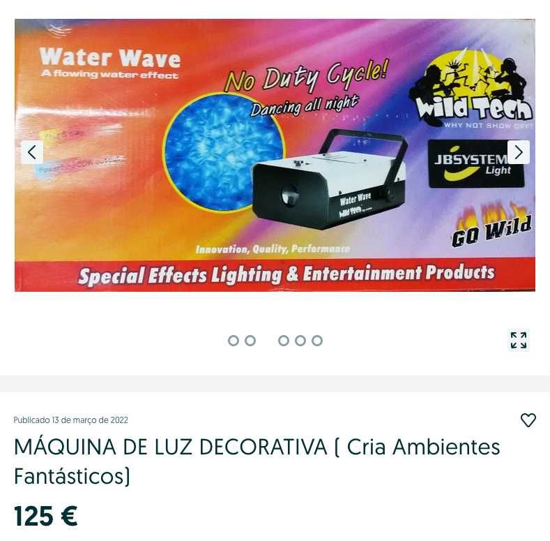 EFEITO DE LUZ AMBIENTE - Modelo Waterwave JBSystems
