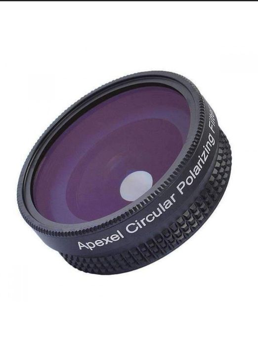 Ширококутний об"єктив для телефону з CPL фільтром Apexel APL-16MMH
