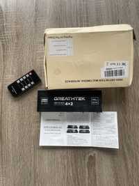 Матрічний перемикач HDMI GREATHTEK 4x2 4k при 60 Гц