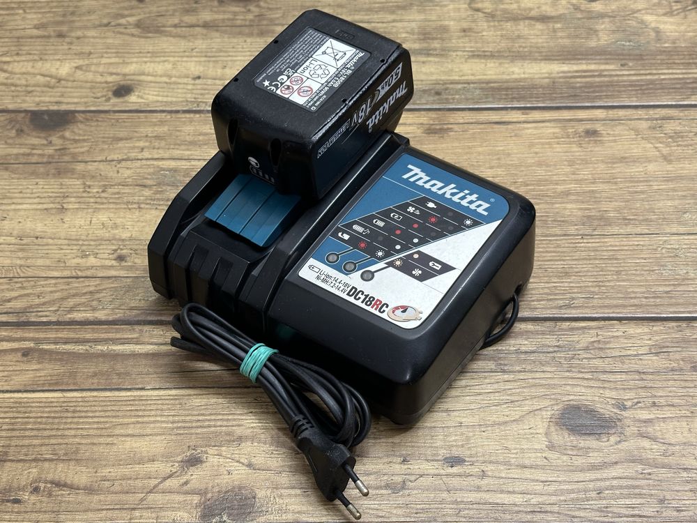 [Zestaw] bateria akumulator 5AH 2022r. / ładowarka LXT DC18RC Makita