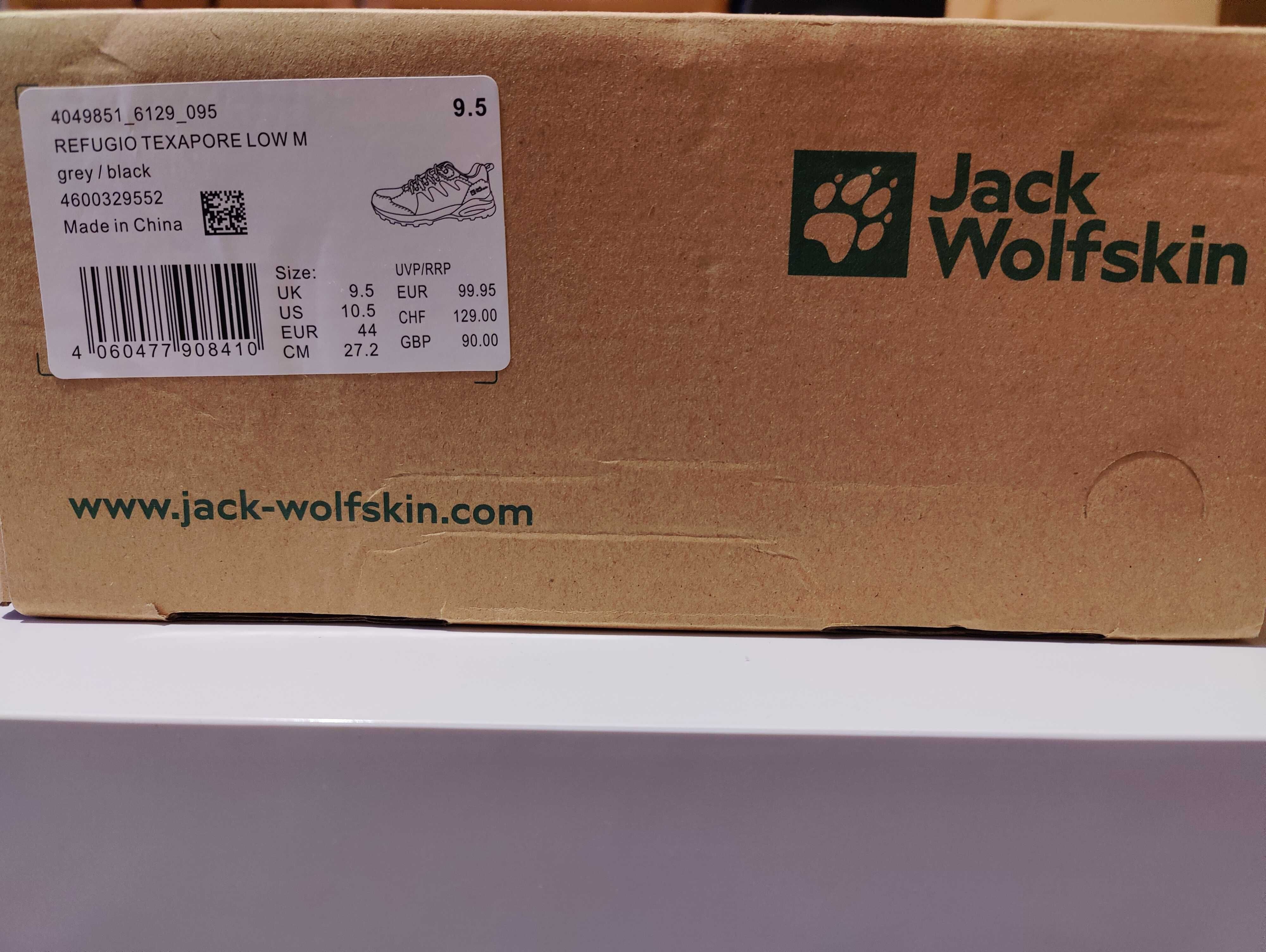 JACK WOLFSKIN Refugio Texapore -trekkingowe-SKÓRA-membrana-NOWE-44