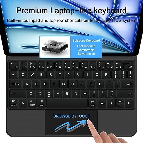 Tech-Protect Smartcase Magnetic + Keyboard Ipad Air 10.9" 4 / 5 / 2020