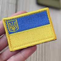 Прапор Україні жовто-блакитний на липучці нашивка патч шеврон