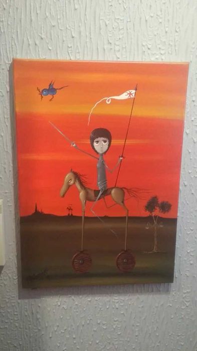 Jeanne D'Arc - Pintura a óleo sobre tela
