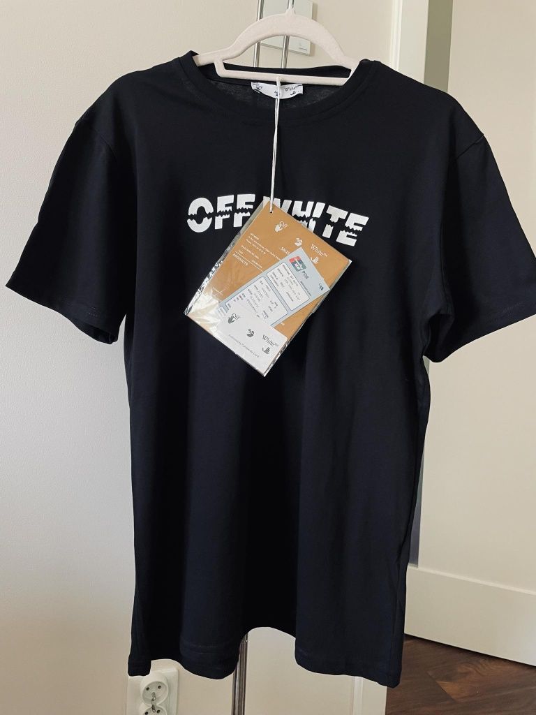 T-shirt Off White roz XL/L premium