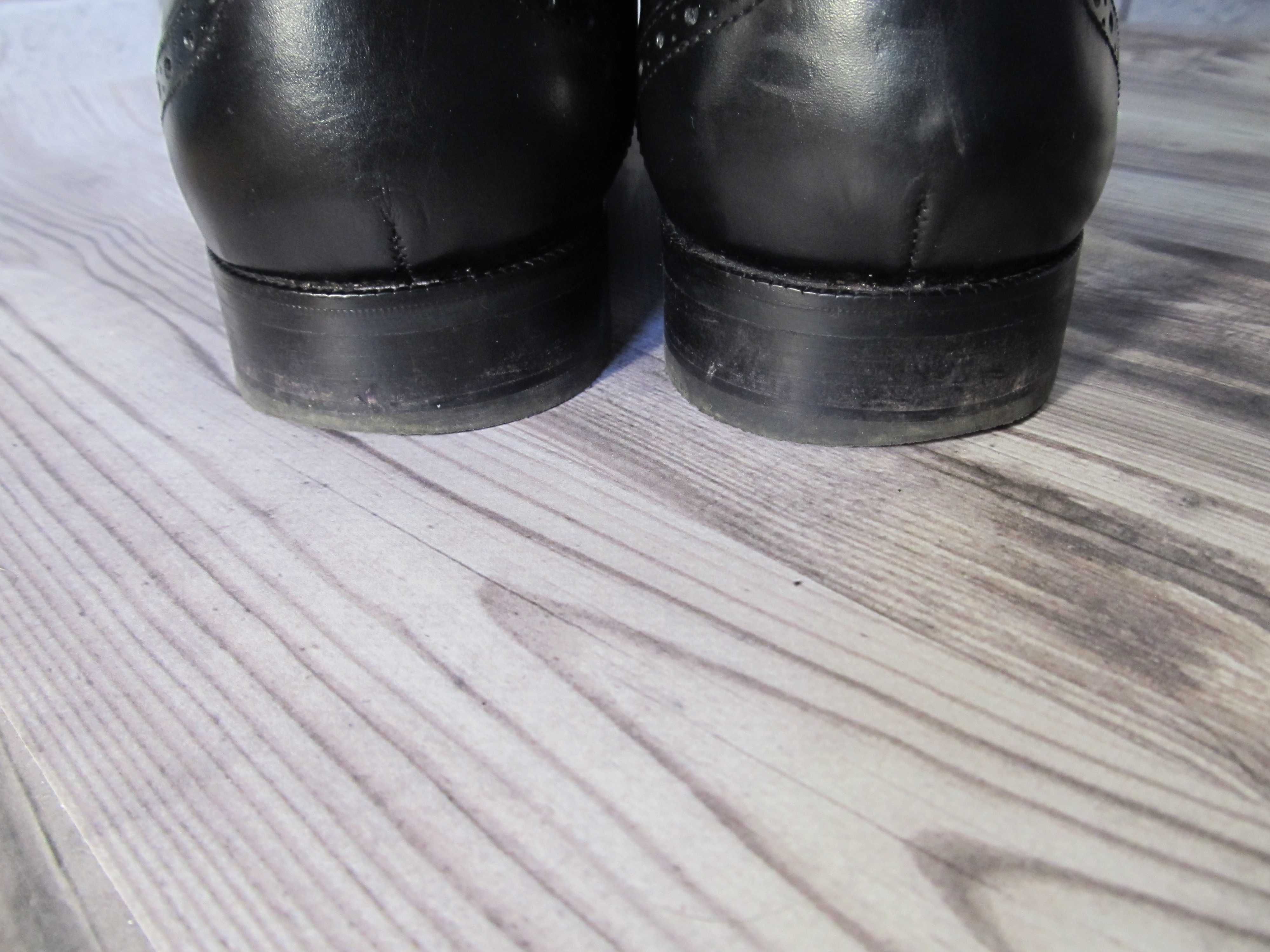 Кожаные туфли броги Marks & Spencer, размер 41