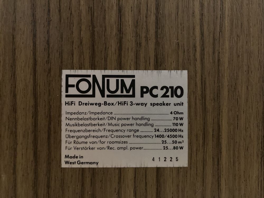 Głośnik kolumna Fonum PC210 70w/110w