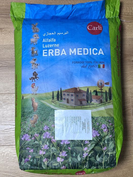 Granulat Lucerny 14% białka, włoski produkt premium od Gruppo Carli