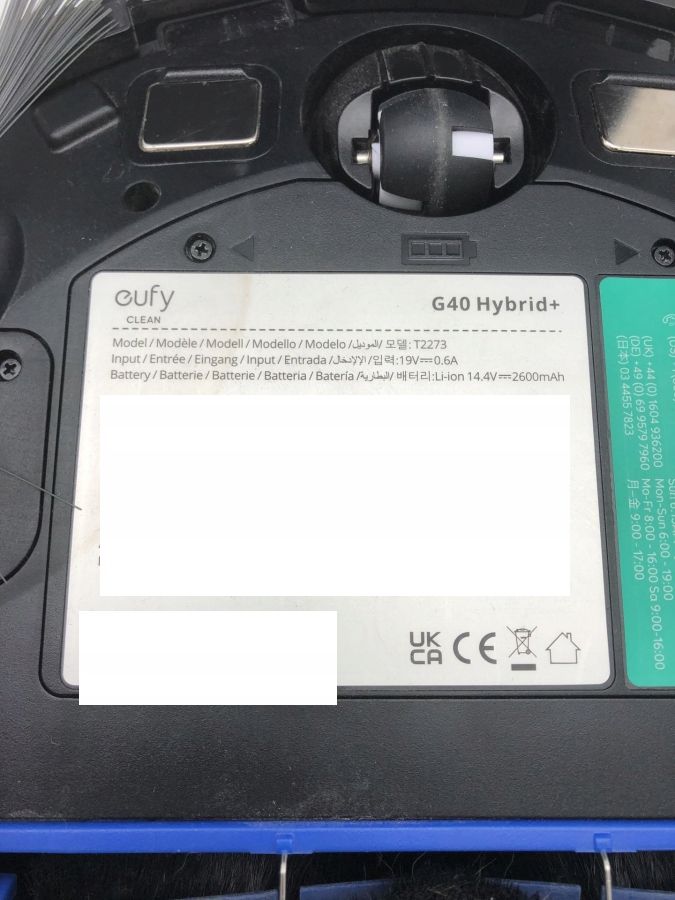 Robot sprzątający eufy G40 Hybrid+ z mopem, 2500Pa, WiFi, czarny