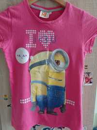 Bluzka t-shirt krótki rękaw Minionki