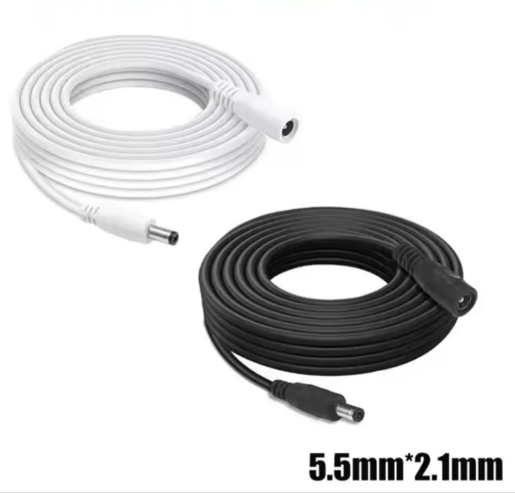 Кабель подовжувач DC гніздо/штекер 5.5х2.1 мм