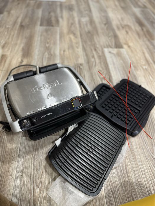 Гриль tefal optigrill elite + нові запасні панелі