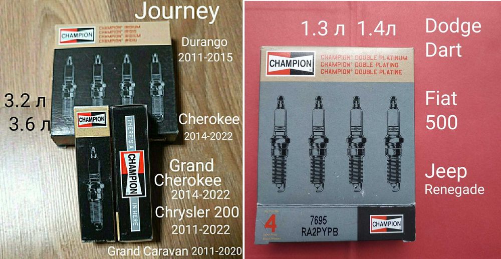 Свечи Зажигания NGK  Champion Denso из США   от 700 грн / комплект