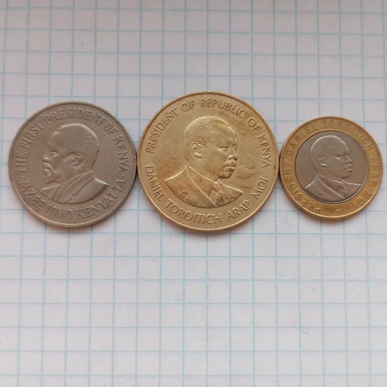 Продам наборы монет Уганда,Новая Зеландия,Кения, Аргентина