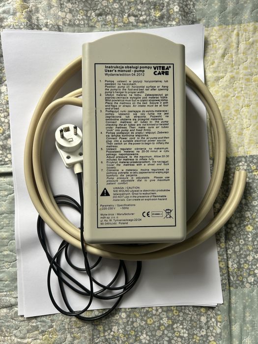 Pompa do materaca przeciwodleżynowego VITEA CARE 230V 100% sprawna