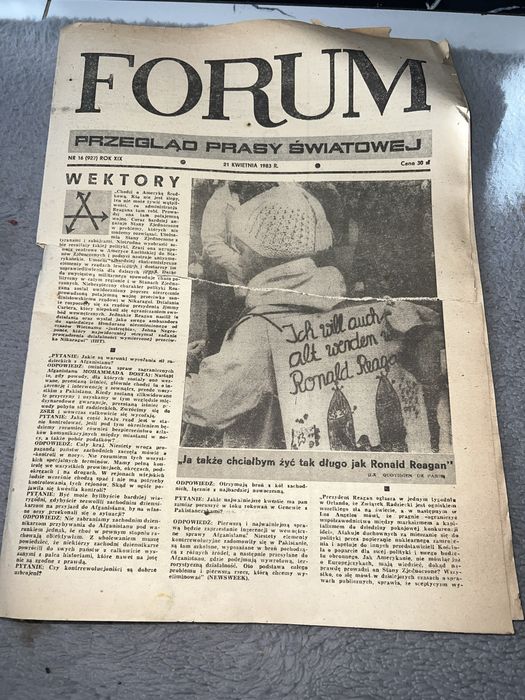 Gazeta FORUM 21 kwietnia 1983 - kolekcja gazet PRL