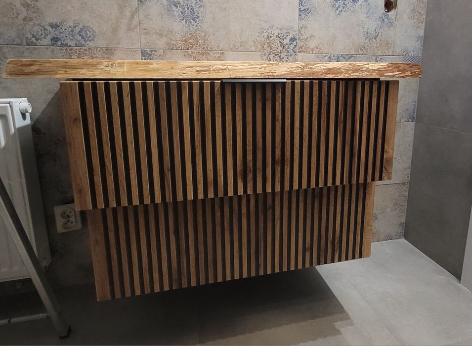 Szafka łazienkowa 80cm loft deski z oflisem