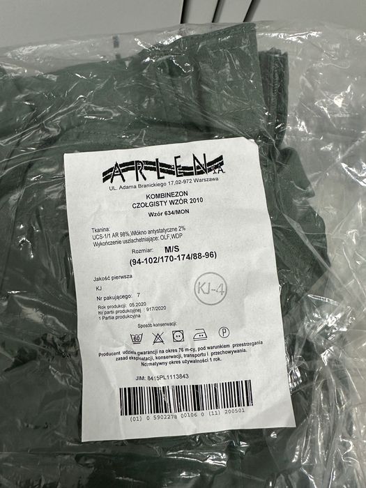 Kombinezon czołgisty M/S