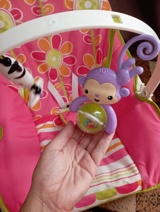 Шезлонг, дитяча гойдалка Fisher price