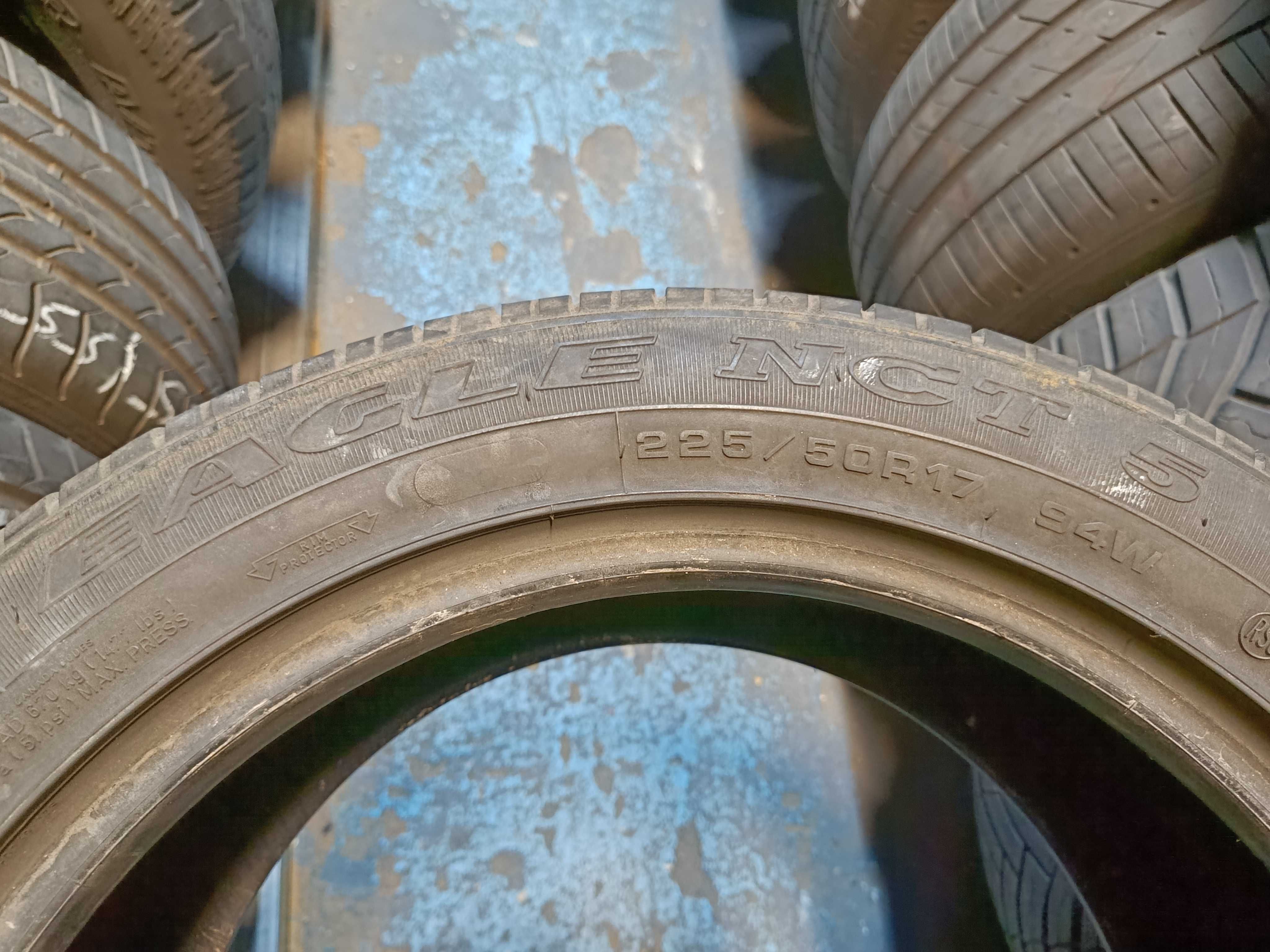 2x 225/50R17 Goodyear Eagle NCT 5 Run Flat Lato Używane FV Siedlce