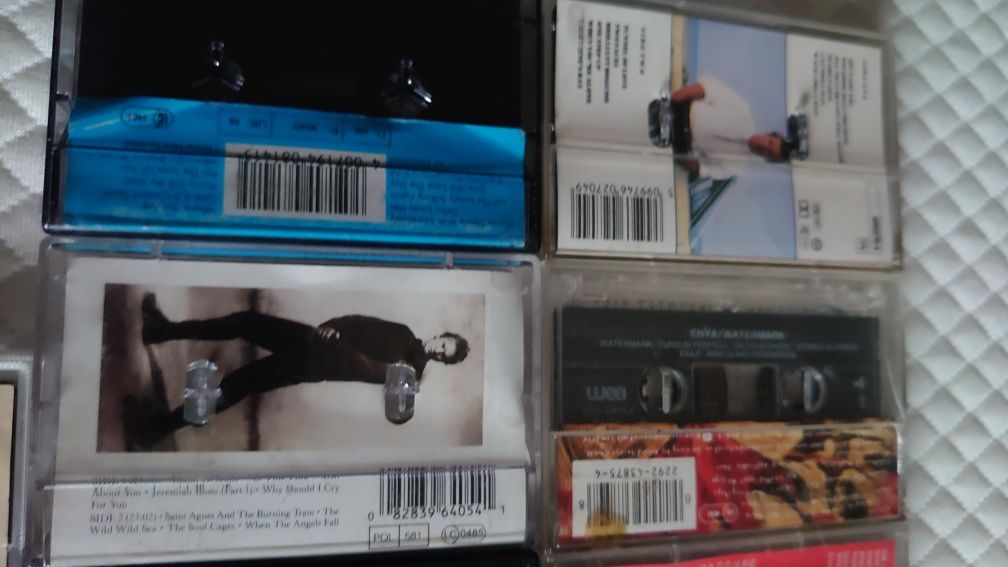 Zestaw 9 kaset magnetofonowych U2, Springsteen, Sting etc.