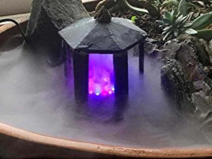 Generator pary jonizator mgły nawilżacz powietrza oświetlenie RGB 25W