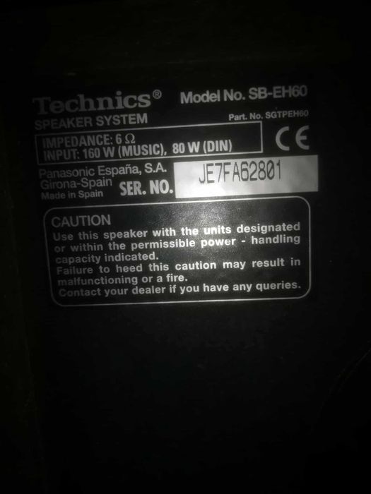 Kolumny Technics SB-EH60 cena 150 zł