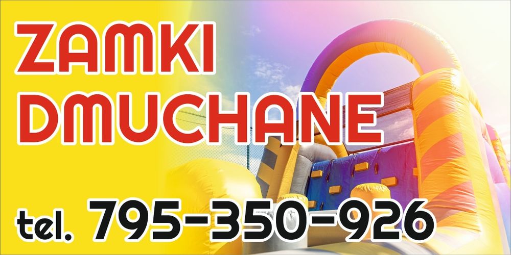 Zamek dmuchany zjezdzalnia