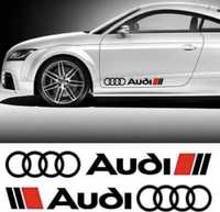 Zestaw naklejek na boki Audi Sport o szer. 60cm tuning nalepka