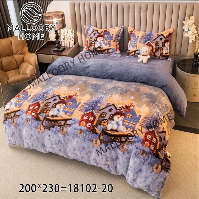 Тепла Велюрова постіль Новий Рік , Євророзмір