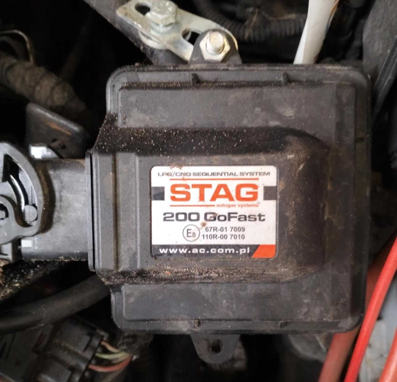 gaz sekwencja instalacja LPG STAG 200 GoFast STAG-4 Q-BOX komple przód