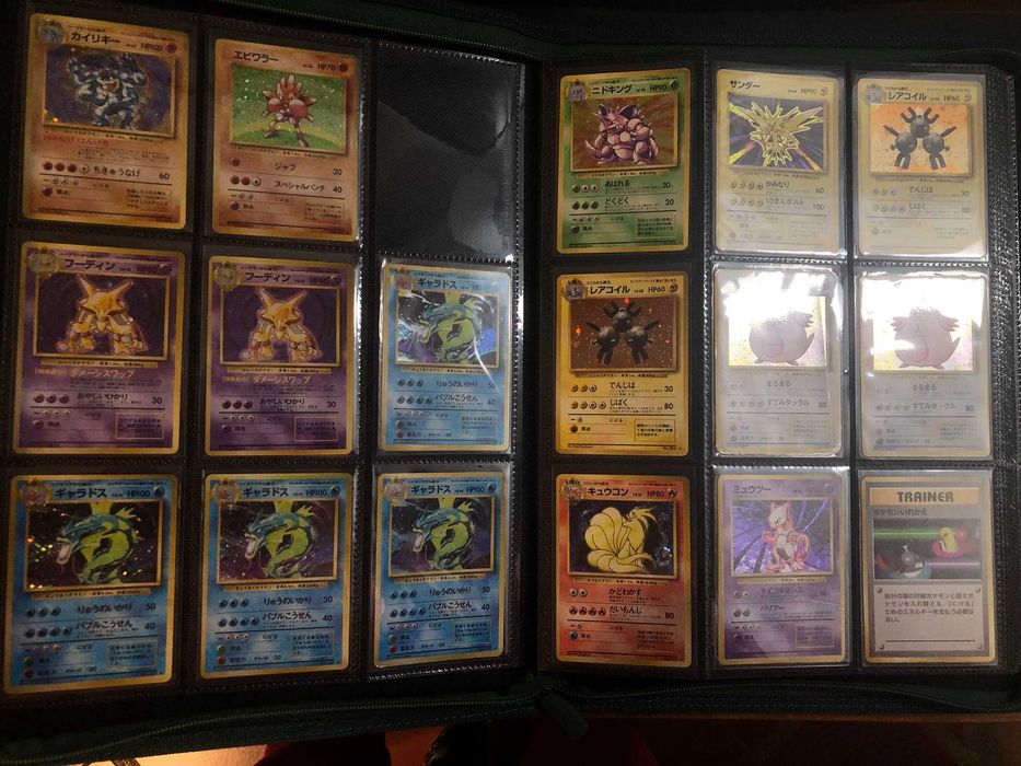 Coleção cartas Pokemon em japonês