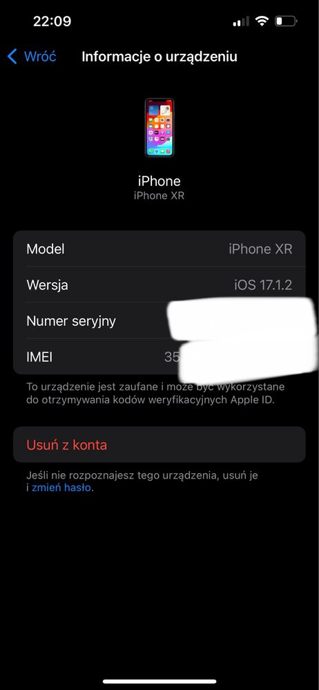 Apple iPhone Xr z pudelkiem