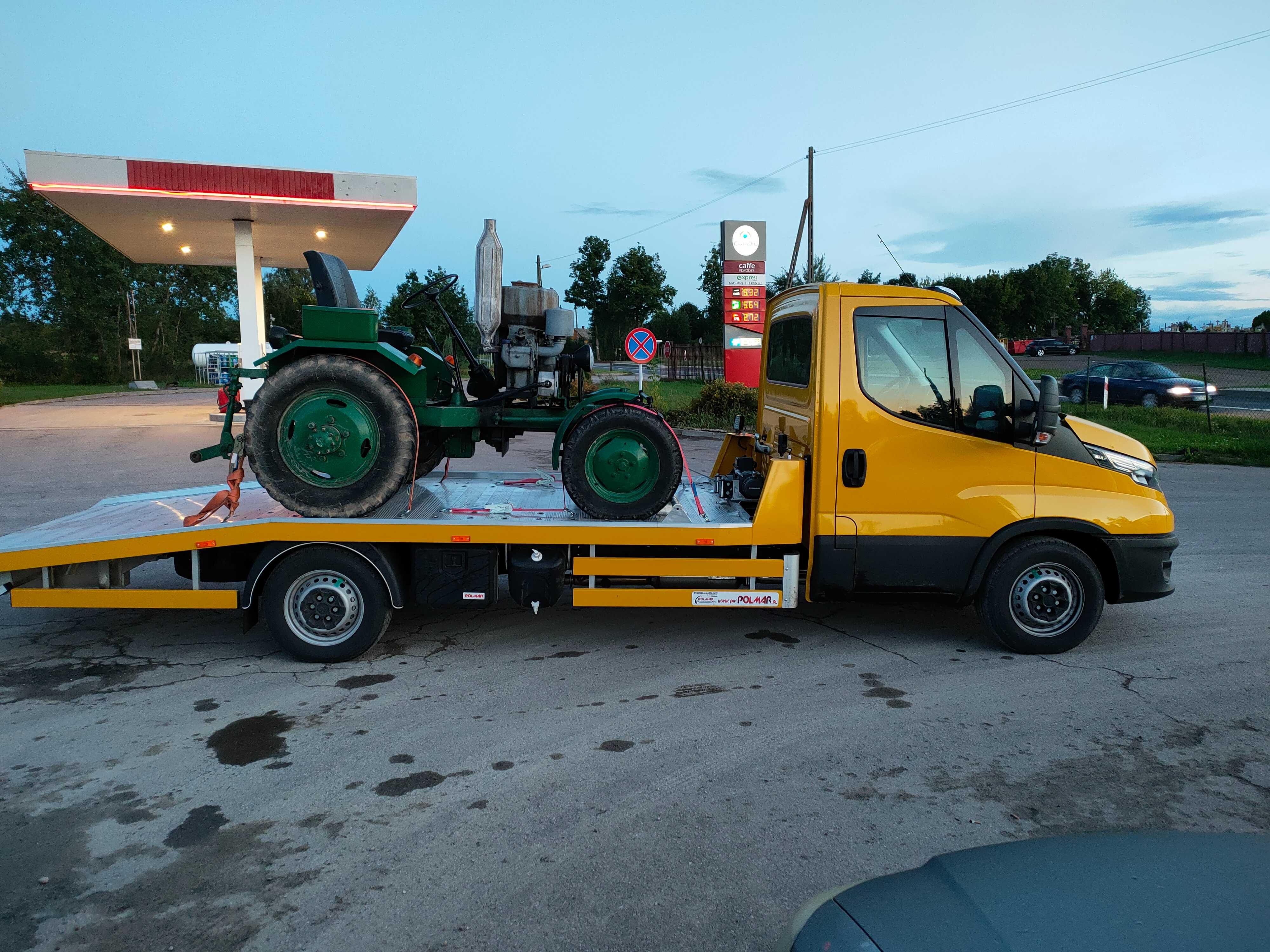 Wynajem wypożyczalnia laweta autolaweta Iveco Daily 3.0 kat. B,  E-TOL