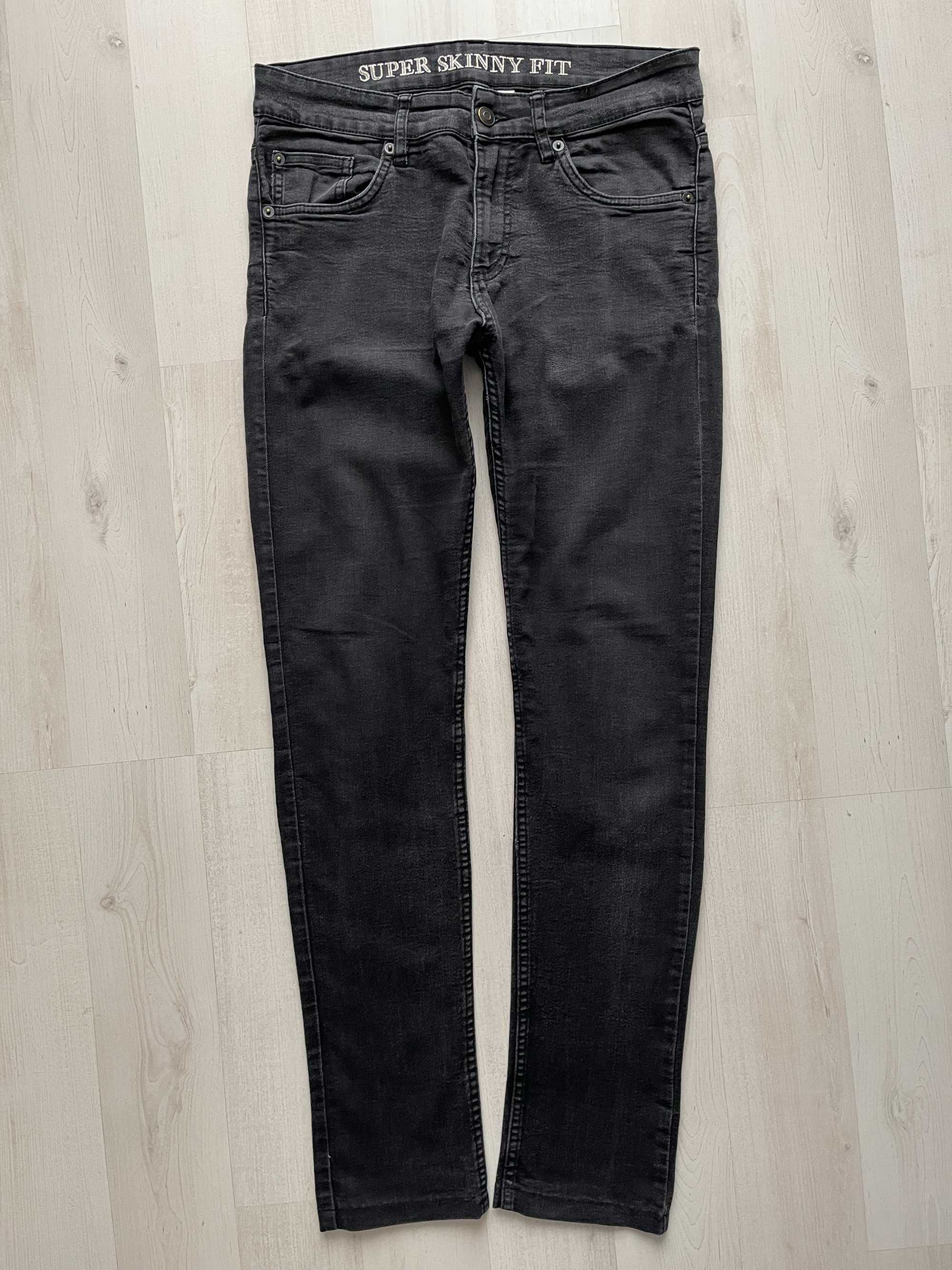 H&M Divided super skinny fit spodnie rurki slim fit rozmiar M