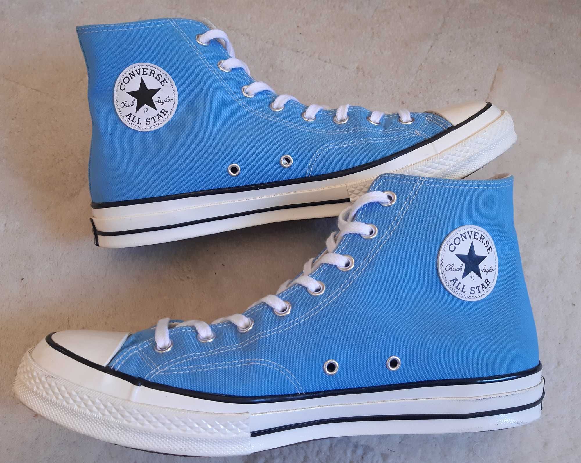 Kultowe wysokie niebieskie trampki Converse 70 All Star, rozmiar 48