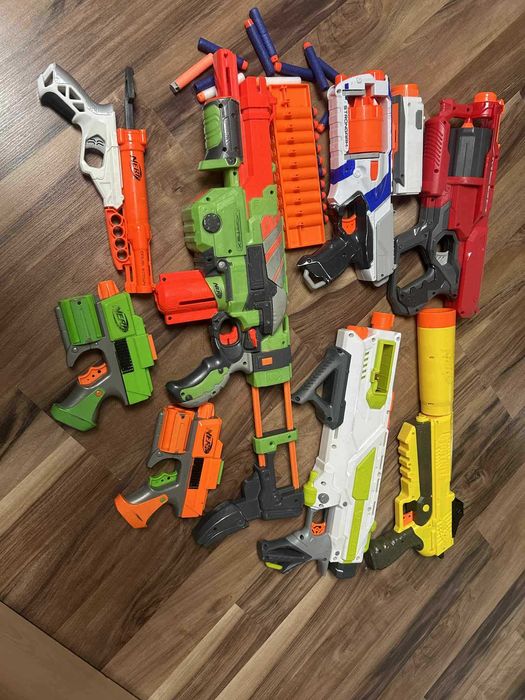 pistolety nerf zestaw