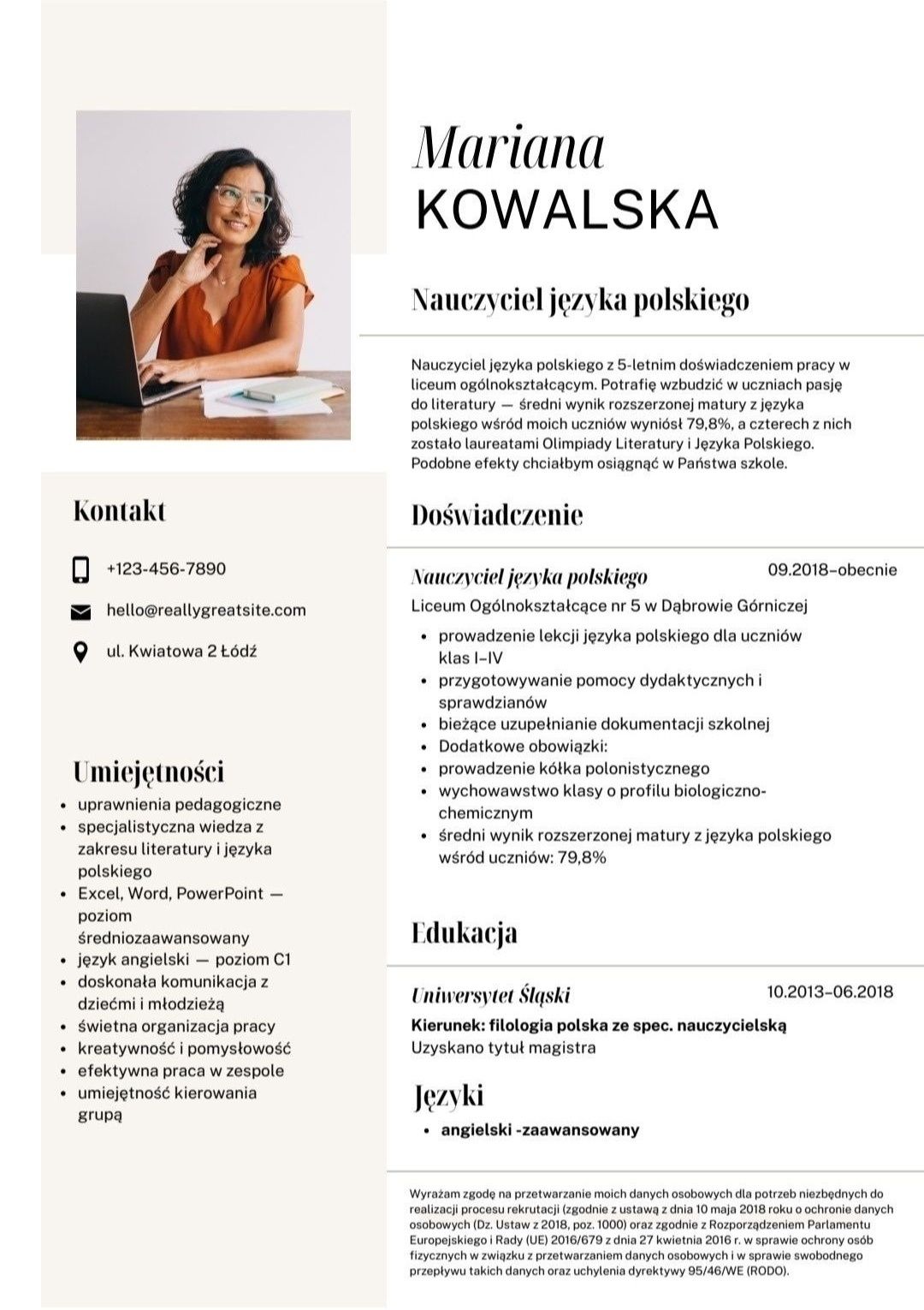 Profesjonalne pisanie CV i List motywacyjny po polsku i angielsku