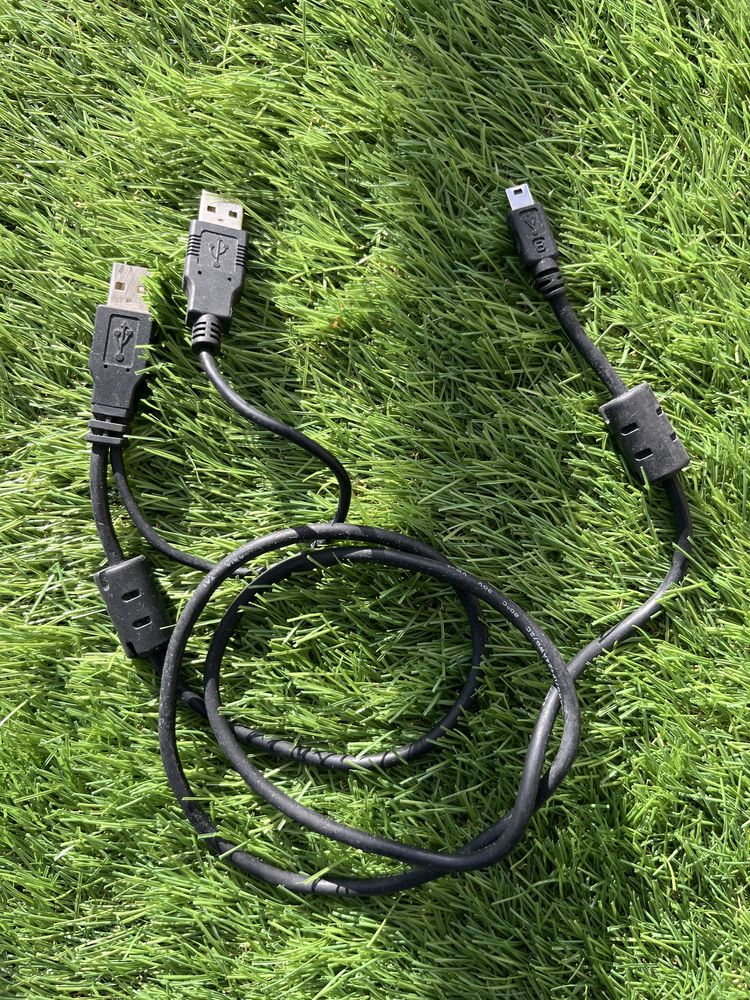 Cabo 2x USB para 1x Mini USB